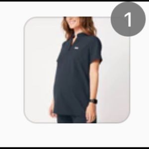 Figs Maternity scrub top.